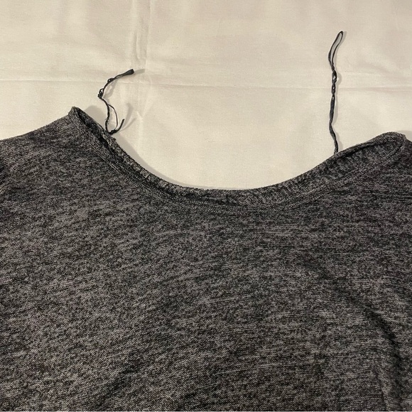 STREETWEAR SOCIETY WOMEN’S HEATHER BLACK LONG SLEEVE TOP SIZE MEDIUM - Picture 8 of 8